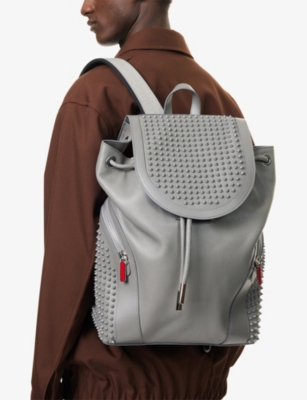 CHRISTIAN LOUBOUTIN: Funky Spikes Leather Backpack