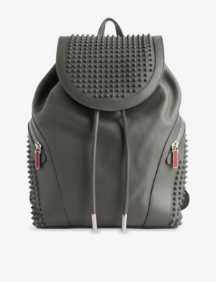CHRISTIAN LOUBOUTIN: Funky Spikes Leather Backpack