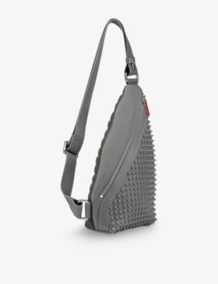 CHRISTIAN LOUBOUTIN: Funky Spikes Leather Cross-Body Bag
