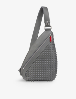 CHRISTIAN LOUBOUTIN: Funky Spikes Leather Cross-Body Bag