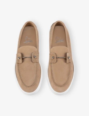 CHRISTIAN LOUBOUTIN: Chambeliboat Suede Loafers