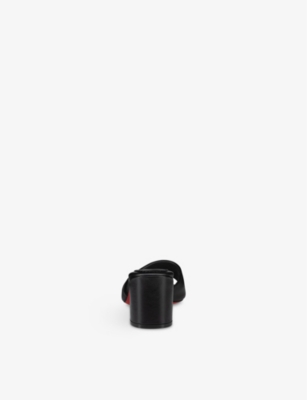 Jane 55 Leather Heeled Mules