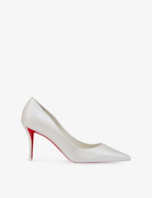 CHRISTIAN LOUBOUTIN: Miss Z 80 Leather Heeled Courts