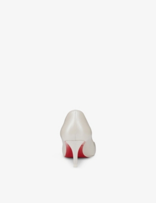 Christian Louboutin Miss Z Nappa Leather Pumps 60 In Bianco