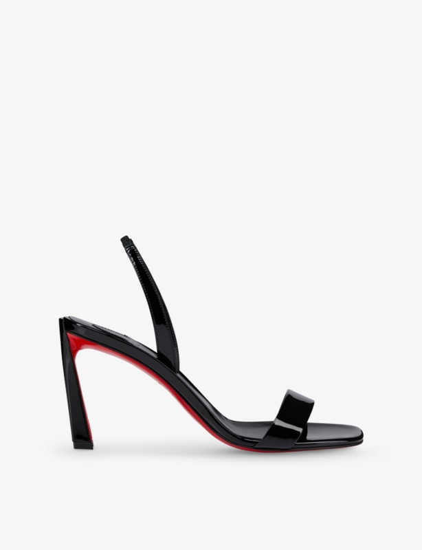 Condora 85 Patent-Leather Slingback Sandals