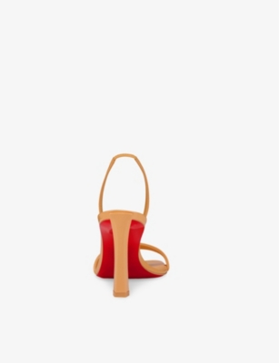 CHRISTIAN LOUBOUTIN: Condora 85 Patent-Leather Heeled Sandals