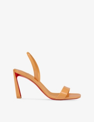 CHRISTIAN LOUBOUTIN: Condora 85 Patent-Leather Heeled Sandals