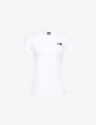 THE NORTH FACE WOMENS THE NORTH FACE BOX NSE SHORT-SLEEVE SLIM-FIT COTTON-JERSEY T-SHIRT 