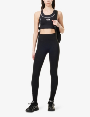 THE NORTH FACE WOMENS THE NORTH FACE HAKUUN SCOOP-NECK STRETCH-JERSEY SPORTS BRA 