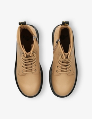 Dr. Martens' Tan Kids' 1460 Soft Leather Ankle Boots Eur 31 / 12.5 Uk In Tan