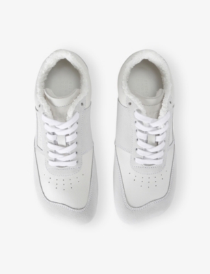 Shop Mm6 Maison Margiela Womens Mm6 Anatomic Leather Low-top Trainers In White