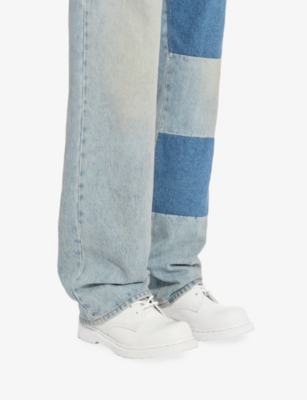 MM6: MM6 x Dr Martens Leather Boots