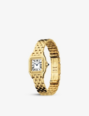 CARTIER: CRWGPN0008 Panthère de Cartier small 18ct yellow-gold Quartz Watch