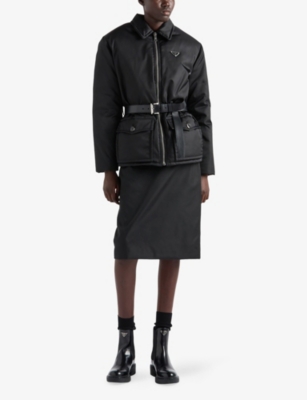 PRADA: Belted Re-Nylon Down Jacket