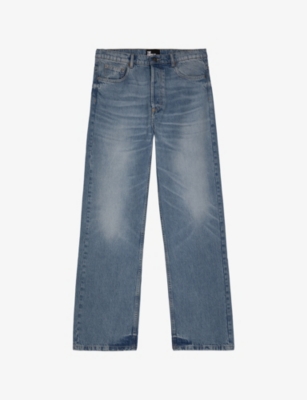 THE KOOPLES: Straight-Leg Faded-Effect Denim Jeans