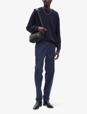 THE KOOPLES: Crewneck Relaxed-Fit Wool and Linen-Blend Cardigan
