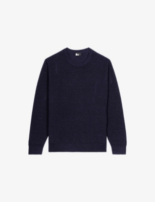 THE KOOPLES: Crewneck Relaxed-Fit Wool and Linen-Blend Cardigan