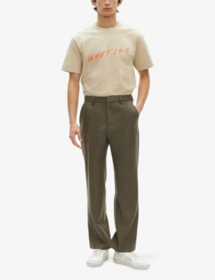 THE KOOPLES: Straight-Leg Regular-Fit Wool Trousers