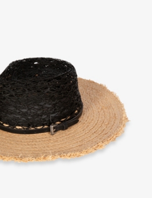 THE KOOPLES: Raw-Trim Raffia Panama Hat