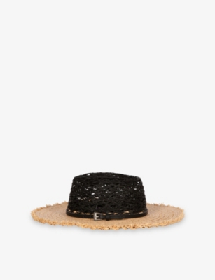 THE KOOPLES: Raw-Trim Raffia Panama Hat
