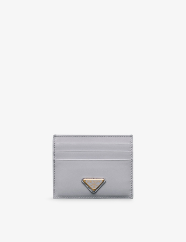 Logo-Plaque Leather Card Holder