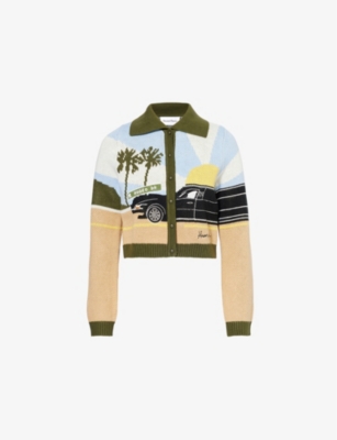 HOUSE OF SUNNY: Pretty Women Tripper Spread-Collar Knitted Cardigan