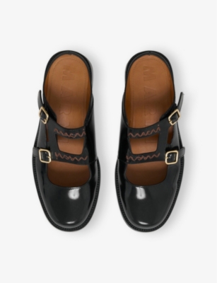 Marni Bambi 3.0 Moccasin Sabot Made Of Brushed Calfskin In 00n99