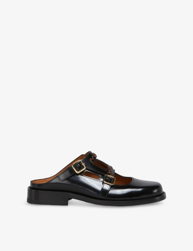Bambi 3.0 Double-Buckle Leather Loafers