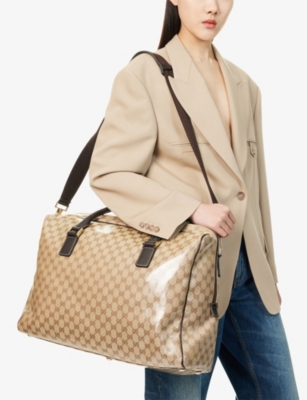 RESELFRIDGES: Pre-Loved Gucci Canvas Duffle Bag