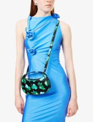 COPERNI: Apple-Print Faux-Leather Swipe Shoulder Bag