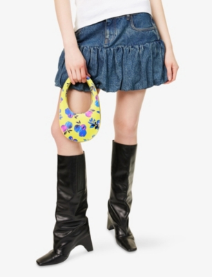 COPERNI: Apple-Print Mini Faux-Leather Swipe Shoulder Bag