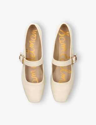 Sam Edelman Michaela Mary Jane Flat Bright White In White