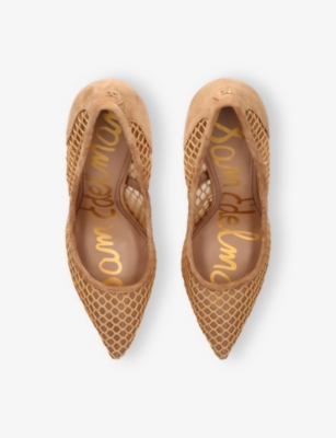 SAM EDELMAN: Hazel Pointed-Toe Mesh Courts