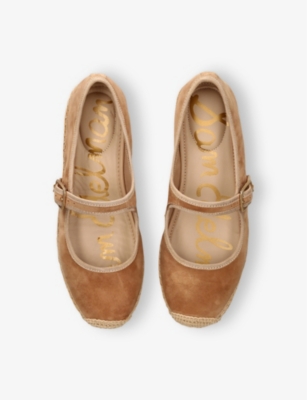 SAM EDELMAN: Mackie Espadrille-Sole Fabric Ballet Flats