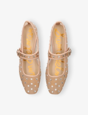 SAM EDELMAN WOMENS PALE PINK MICHAELA MESH BALLET FLATS EUR 35.5/2.5 UK 