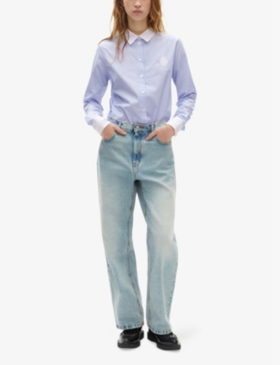 THE KOOPLES: Striped Long-Sleeved Cotton Shirt