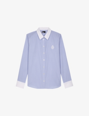 THE KOOPLES: Striped Long-Sleeved Cotton Shirt
