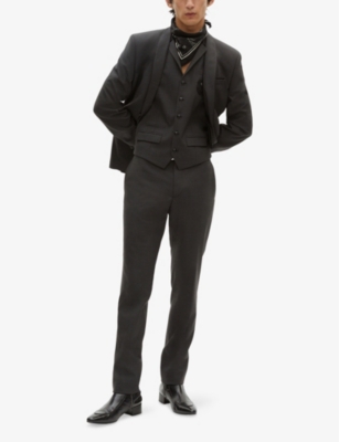 THE KOOPLES: Shawl-Collar Single-Breasted Stretch Wool-Blend Blazer