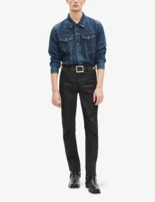 THE KOOPLES: Collared Patch-Pocket Denim Shirt