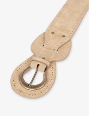 THE KOOPLES: Double-Buckle Suede Belt
