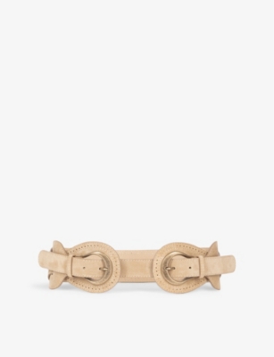 THE KOOPLES: Double-Buckle Suede Belt