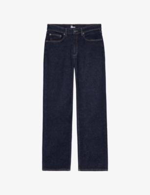 The Kooples Womens Blue Electric Boyfried-fit Mid-rise Stretch-denim Jeans