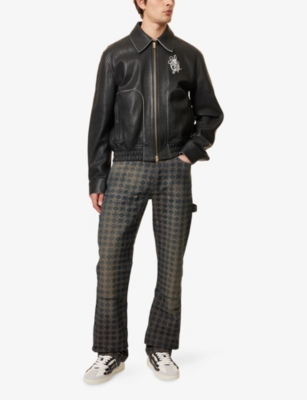 AMIRI: Music Relaxed-Fit Leather Jacket