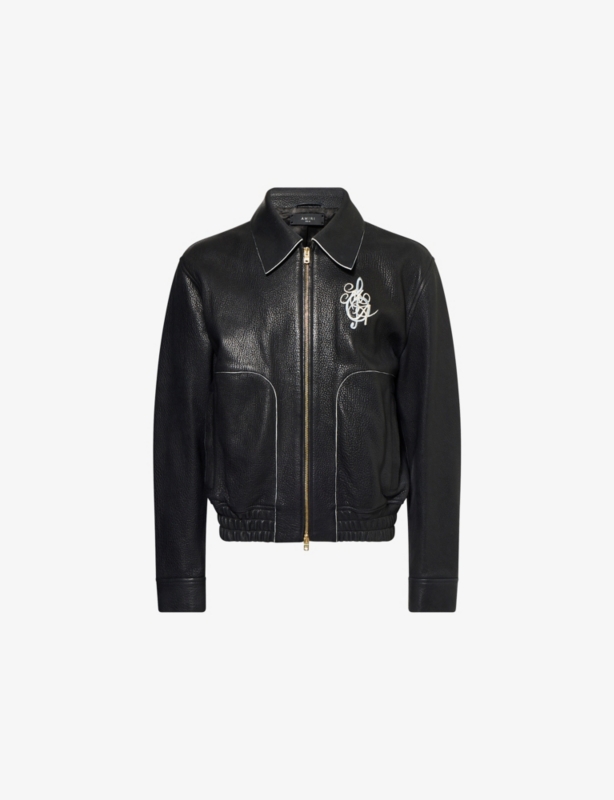 Music Relaxed-Fit Leather Jacket