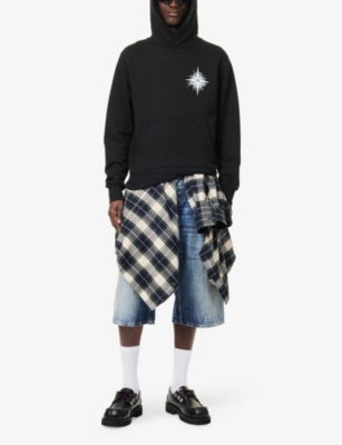 AMIRI: Starburst Logo-Print Cotton-Jersey Hoody