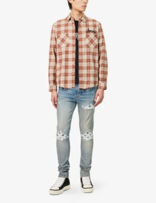 AMIRI: MX1 Starburst Mx1 Slim-Fit Stretch-Denim Jeans