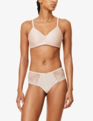 Chantelle Womens  C Jolie Wirefree Memory-foam T-shirt Bra In Dusky Pink