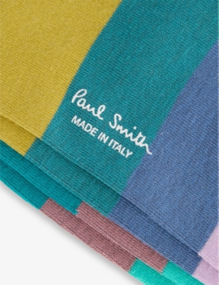 PAUL SMITH: Jonathan Striped Stretch-Cotton Blend Socks