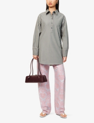DRIES VAN NOTEN: Pachas Straight-Leg Jacquard Woven Trousers