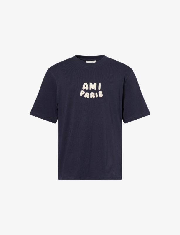 Brand-Appliqué Crew-Neck Cotton-Jersey T-Shirt